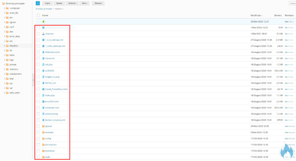 File Manager Plesk 2